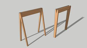 Tréteaux d'ameublement