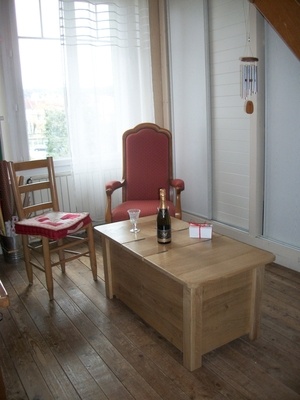 Petite table bar en chêne