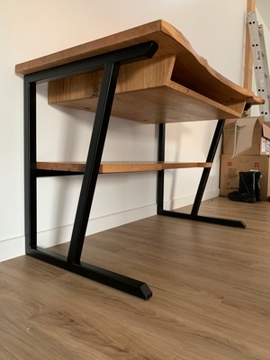 Bureau bois acier