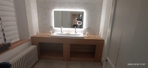 Plan Vasque en chêne