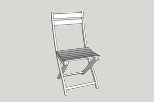 Chaise salon de jardin