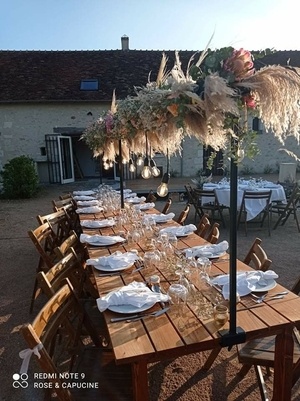 Duo de tables sur son lit de douglas et sa sauce au brou de noix