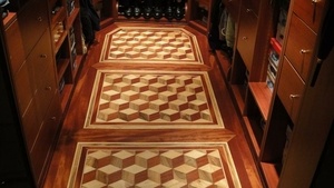 Dressing et parquet marqueté