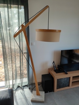 Lampadaire chêne