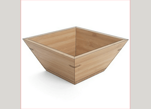 Square salad bowl, from the photo    Квадратная салатница, с фотографии.