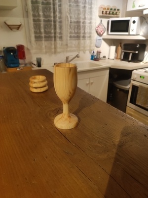 Un debut au tour a bois