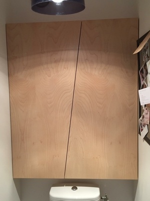 Meuble WC "cache trappe"