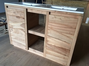 Meuble salle de bain Orme massif