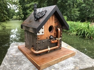 Nichoir à Mésange bleue SteamPunk