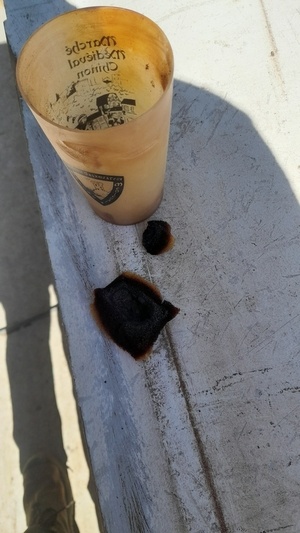 Auto combustion de l'huile