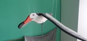 Mobile pour bébé, mouette volante