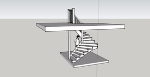 Escalier rampe sur rampe