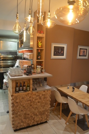 Meuble rangement chêne imitation tas de bois