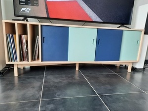 Duo de meubles (pour tv et platine vinyle)