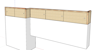 Portes Coulissantes pour dessus d'une cuisine
