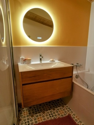 Meuble salle de bain suspendu