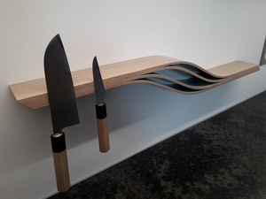 Tablette porte couteau aimantée