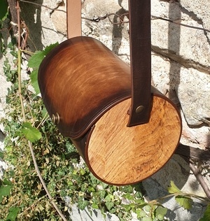 Sacoches bois et cuir