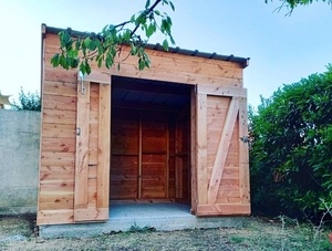 Abri Vélo Ossature Bois.