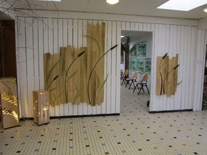 Lampes et lambris déco