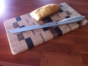 Planche à découper en bois de bout