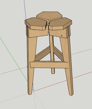 Tabouret d'atelier