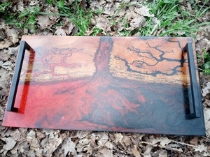 Plateau "volcan yin yang"