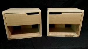 Chevets en frênes et chêne