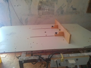 Table defonceuse et scie circulaire avec guide