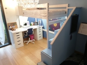 Lit mezzanine bureau pour enfant