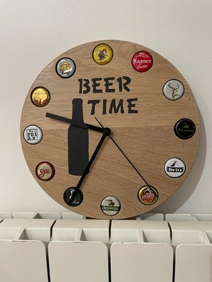 Horloges capsules de bières