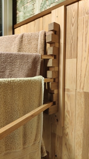 Porte serviettes pivotant