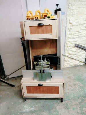 Rangement accessoires combiné bois Robland KC260