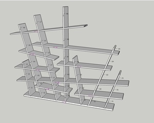 Etagère pas d'equerre