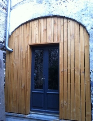 Transformation accès d'une ancienne grange.