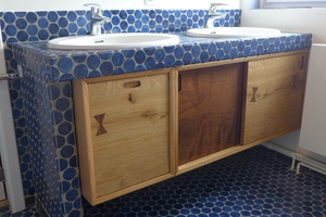 Meuble sous évier suspendu