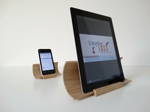 Support courbé amplifictateur pour tablette - smartphone