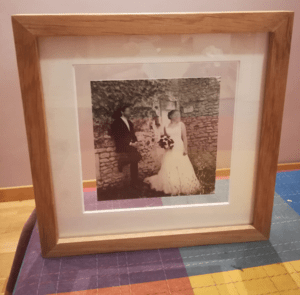 Cadre photo entre-deux-verres