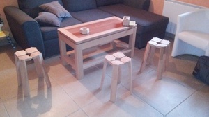 Tabourets inspired by Zeloko