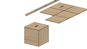 Cube théâtre en CP paramétrique