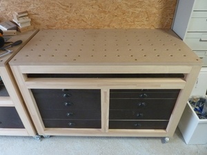 Établis type MFT et machines semi-stationnaires - defonceuse et scie sous table