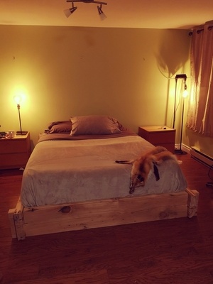 Base de lit rustique