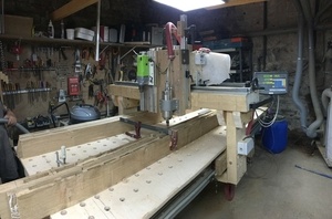 Fraiseuse 3 axes manuelle structure bois