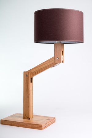 Lampe en bois de palette