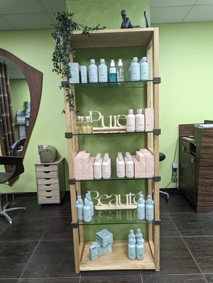 Meuble de présentation - Salon de coiffure