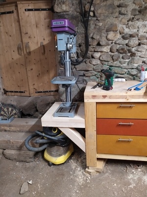 Support perceuse à colonne