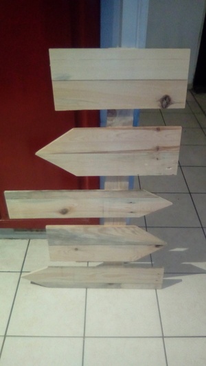 Petit panneau directionnel