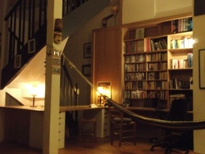 Bibliothèque bureau en chêne