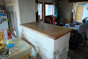 Plateau de bar en chêne