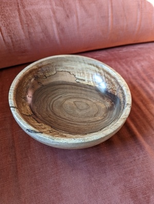 Coupe à Fruits en noyer échauffé